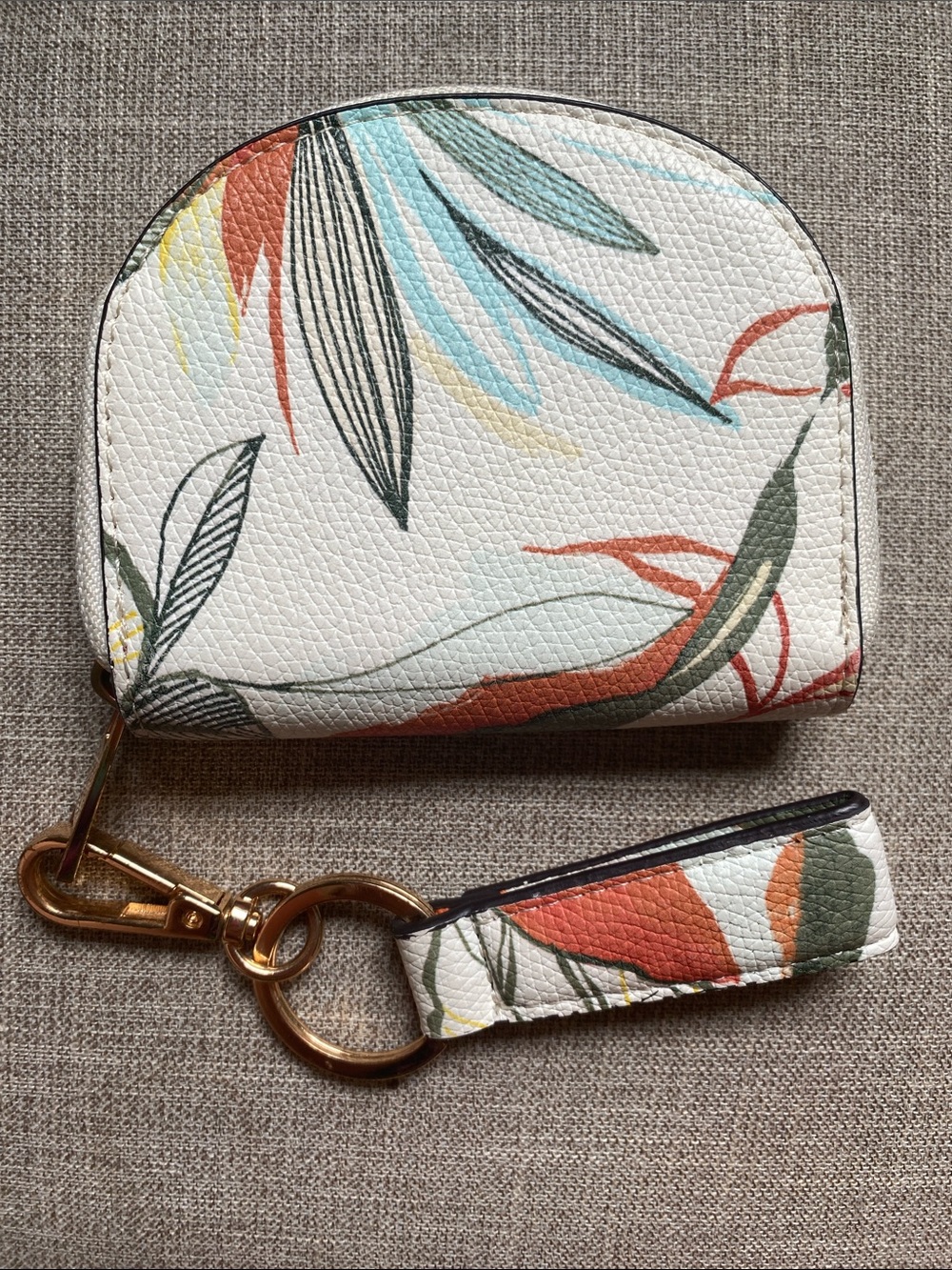 a new day botanical style card/coin holder wallet 🌴